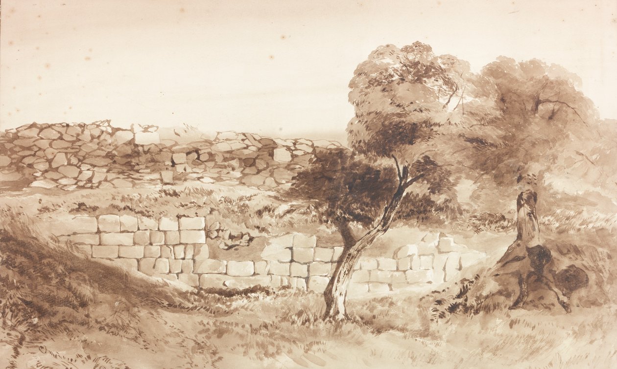 Birdoswald Doğu Surunun bir parçası by Charles Richardson