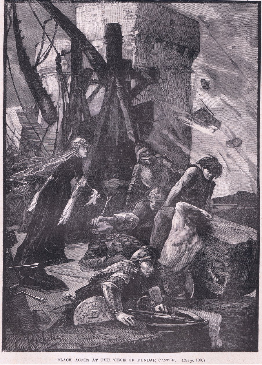 Kara Agnes, Dunbar Kalesi MS 1326 kuşatmasında by Charles Ricketts