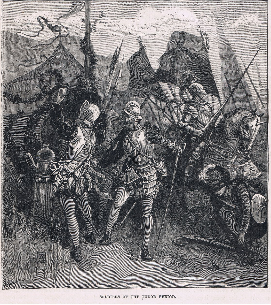 Tudor döneminin askerleri by Charles Ricketts