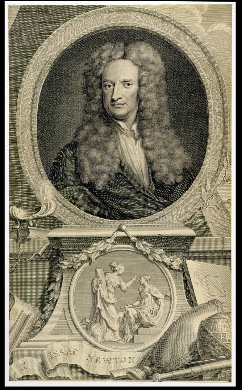 Sir Isaac Newton (1642-1727) (ayrıca bkz. 36013) by Charles Robert Leslie