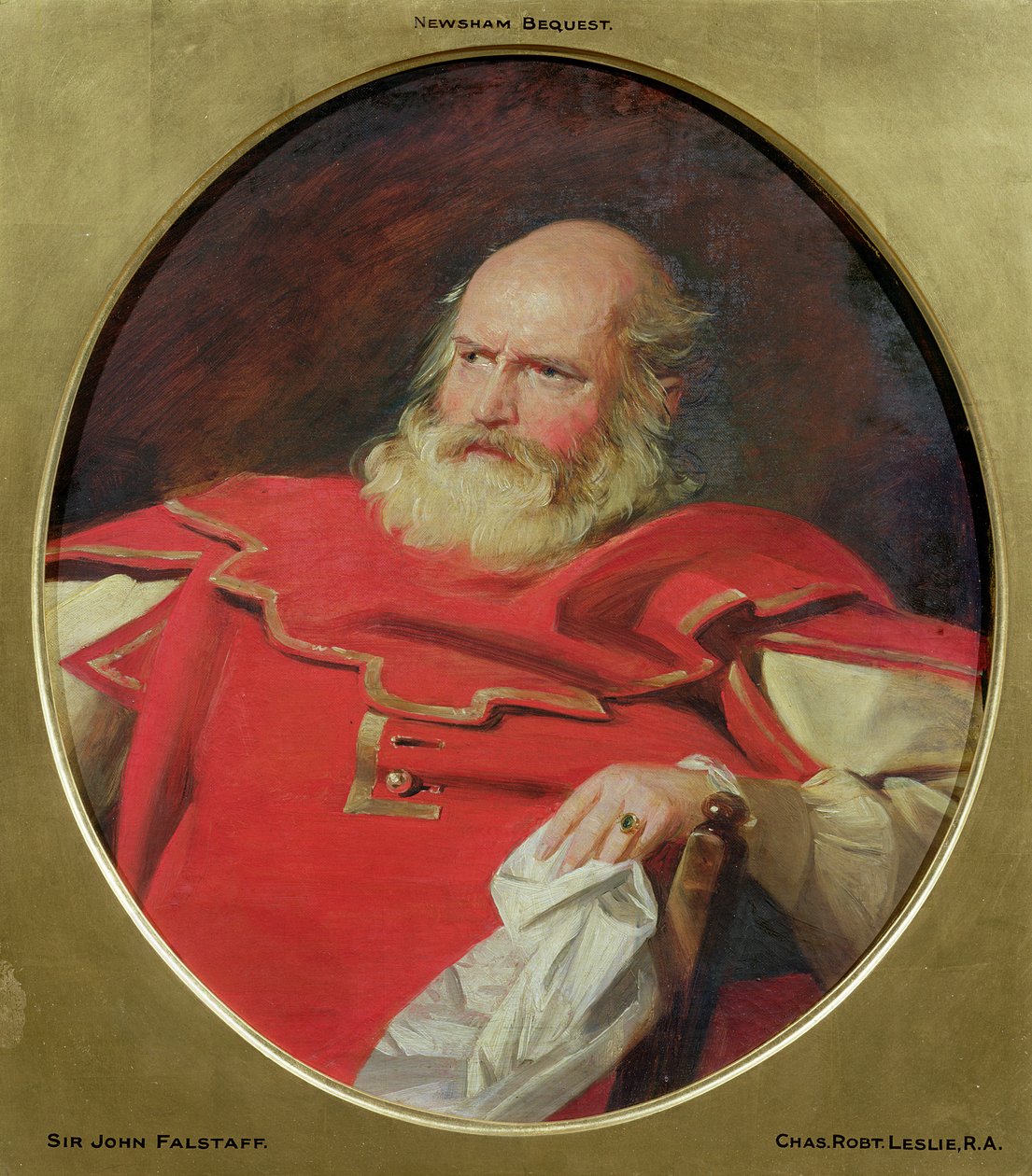 Sir John Falstaff, 1840 dolayları by Charles Robert Leslie