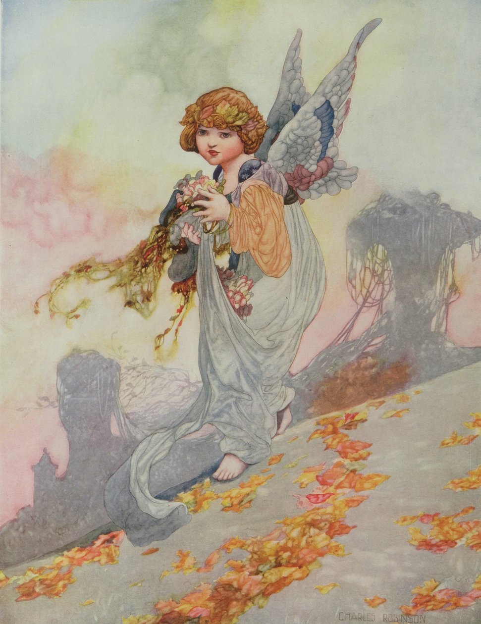 1920 Armut Yıllık için görevlendirilen Mevsimlerden Sonbahar by Charles Robinson