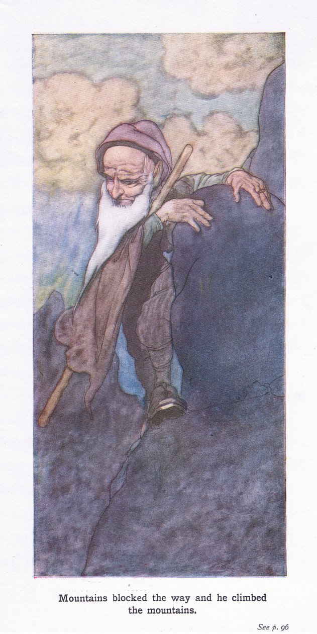 Dağlar yolu kapattı ve dağlara tırmandı by Charles Robinson