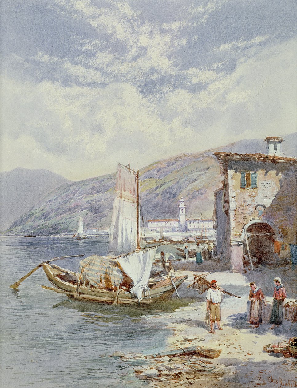 Como Gölü by Thomas Charles Leeson Rowbotham