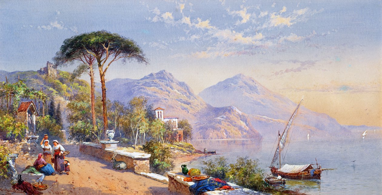 Napoli yakınlarında, 1883 by Thomas Charles Leeson Rowbotham
