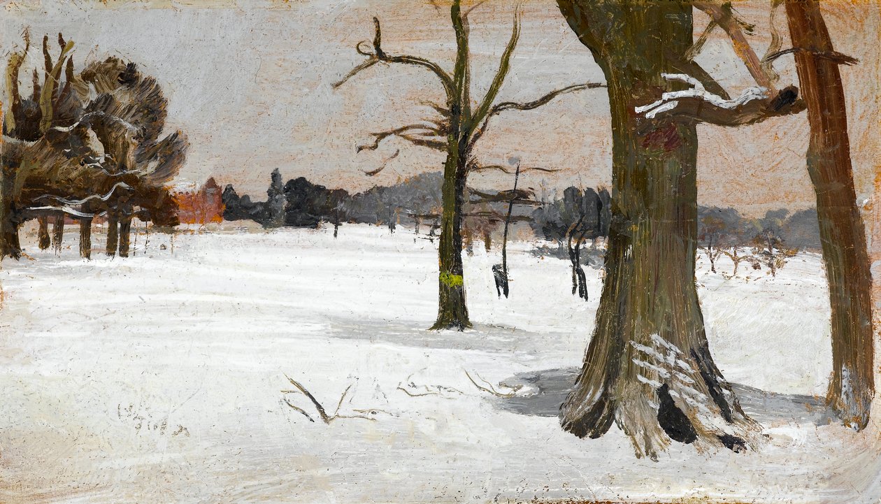Kar sahnesi, c.1918 by Charles Sims
