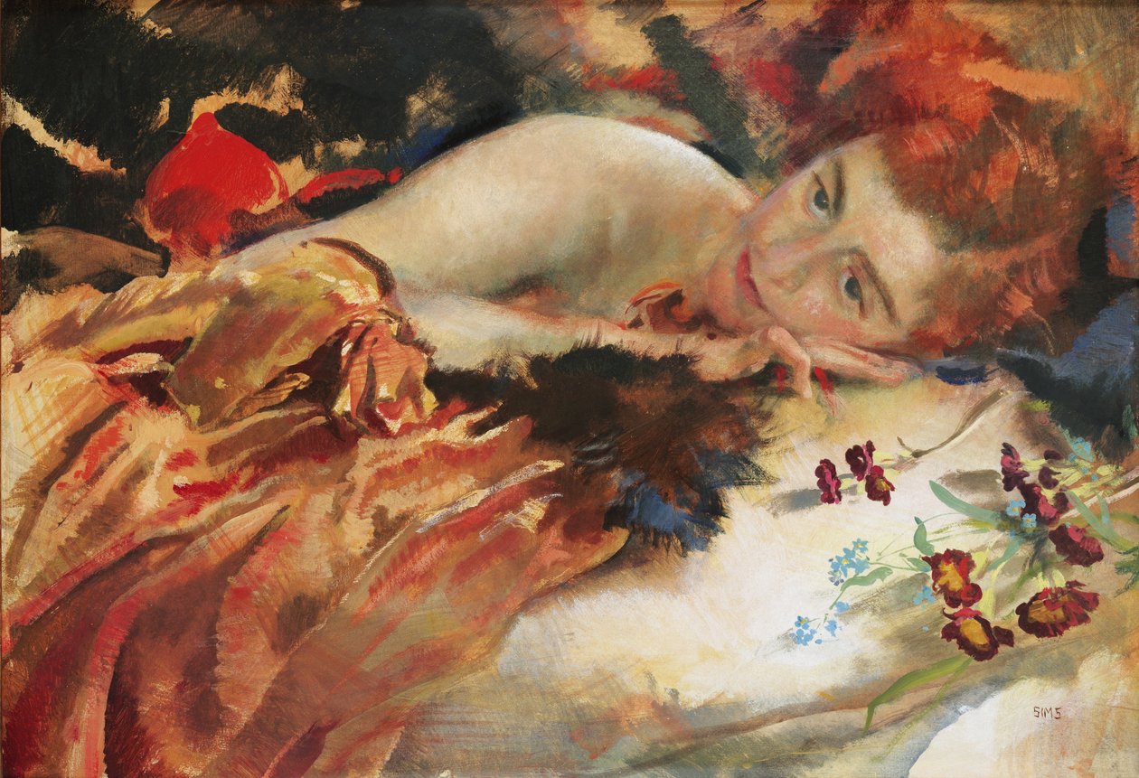 Sanatçının Metresi (panelde öfke) by Charles Sims