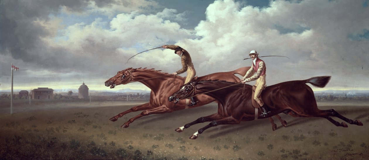 Sir Joshua ve Filho da Puta arasında bir maç, 1819 by Charles Towne