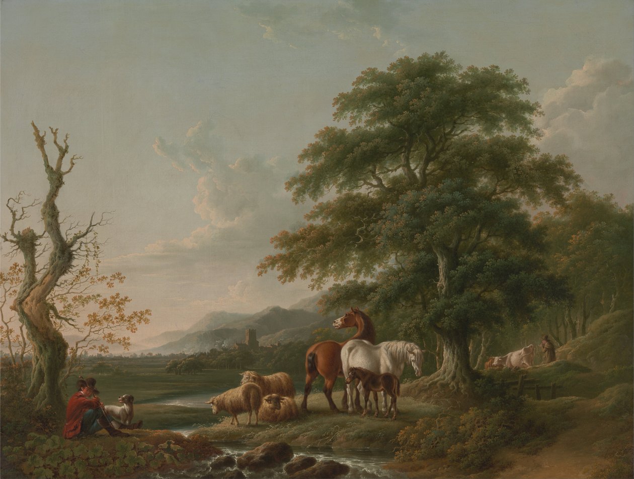 Bir Çoban ile Manzara by Charles Towne