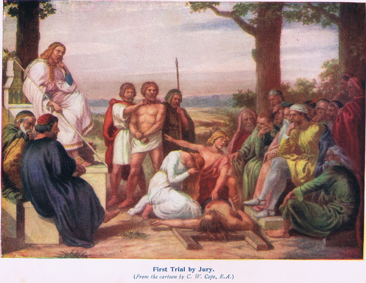 ನ್ಯಾಯಾಧೀಶರಿಂದ ಮೊದಲ ಪ್ರಯೋಗ by Charles West Cope