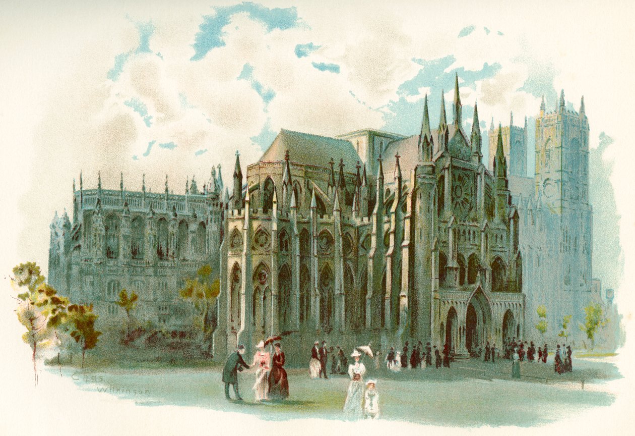19. yüzyılda Westminster Abbey, resmen başlıklı Westminster