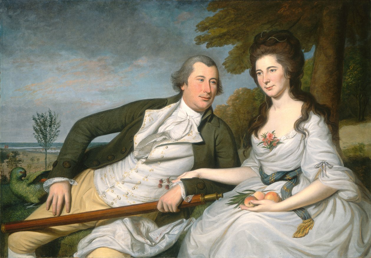 Benjamin and Eleanor Ridgely Laming, 1788  by Charles Willson Peale