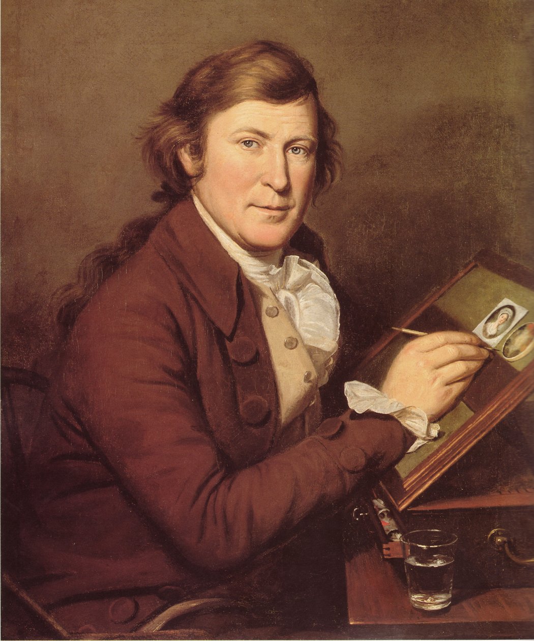 Bir Minyatür Boyamak dışında James by Charles Willson Peale