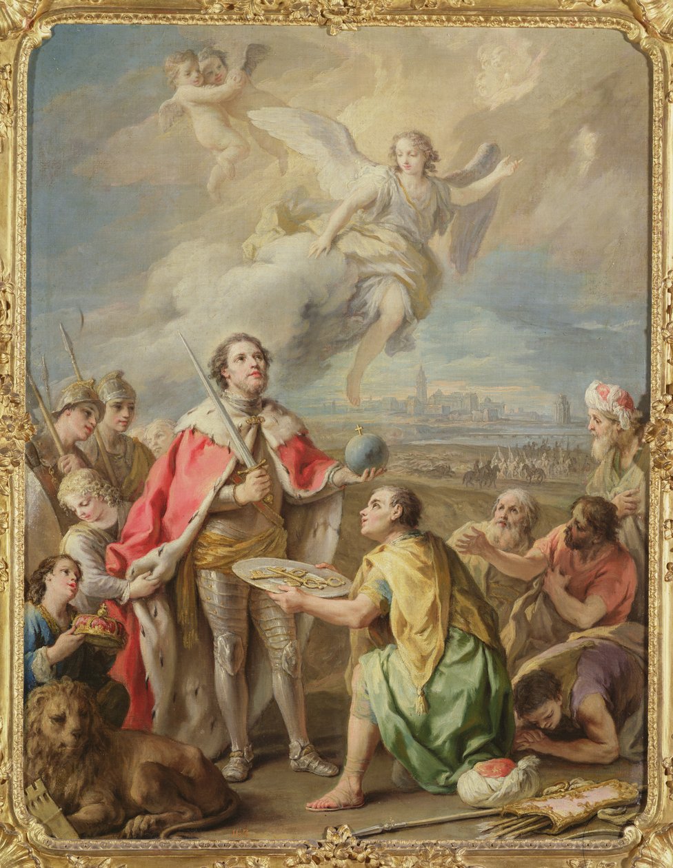 Sevilla'nın Aziz Ferdinand'a Teslimi by Charles-Joseph Flipart