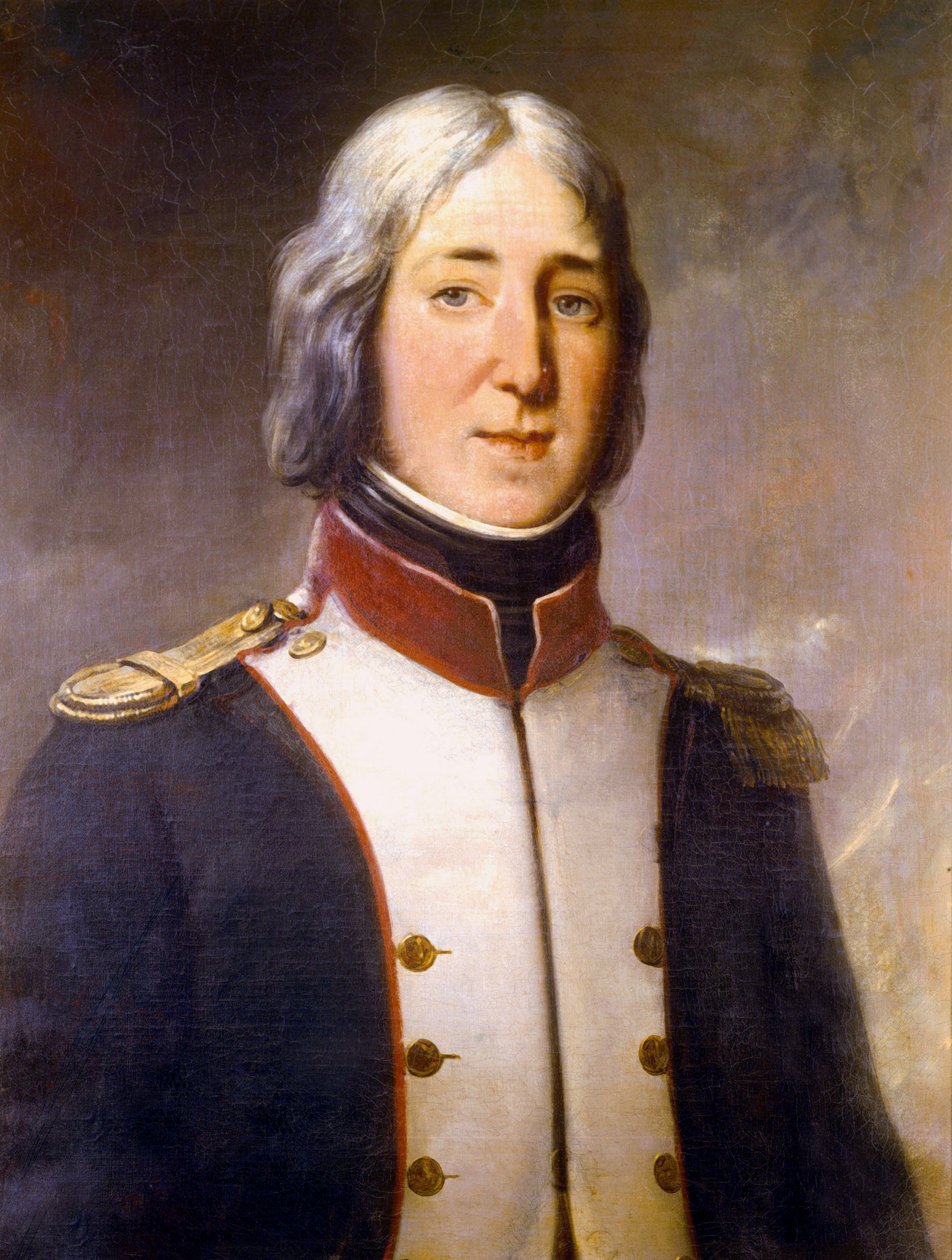 Edouard Mortier'in 1792'de 1. Kuzey Taburu Kaptanı Üniformalı Portresi by Charles Philippe Lariviere