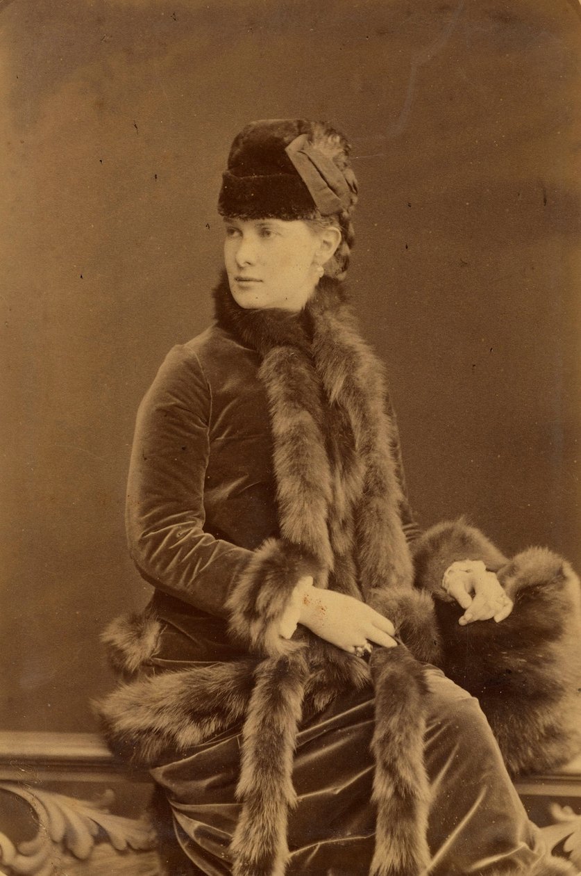 Marie Pavlovna Romanova - Rusya Büyük Düşesi Maria Pavlovna (1854-1920), Bergamasco, Charles (Karl) (1830-1896). Albümin Fotoğrafı, c. 1880. Rus Devlet Film ve Fotoğraf Arşivi, Krasnogorsk by Charles Bergamasco