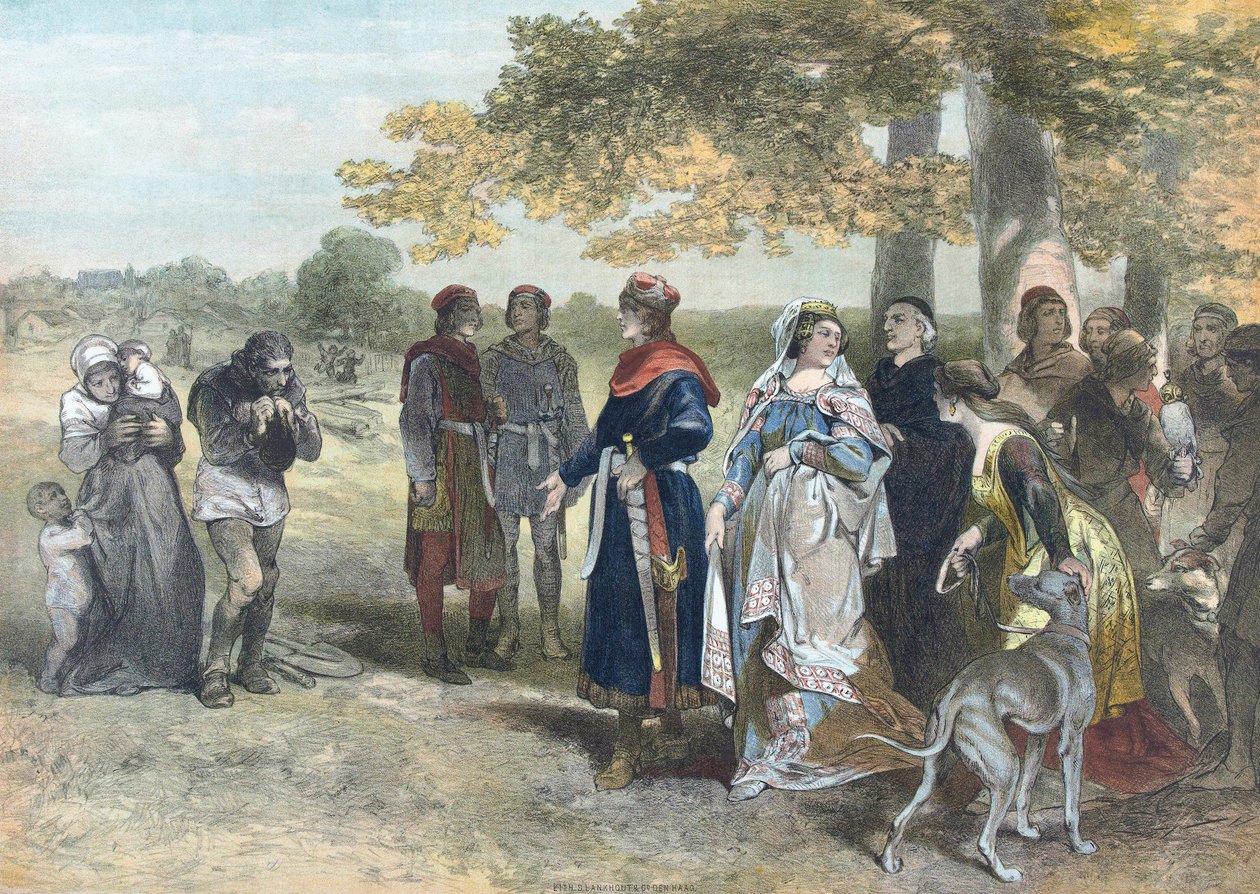 Floris V, Hollanda ve Zeeland Kontu. (Yazdır) by Charles (after) Rochussen
