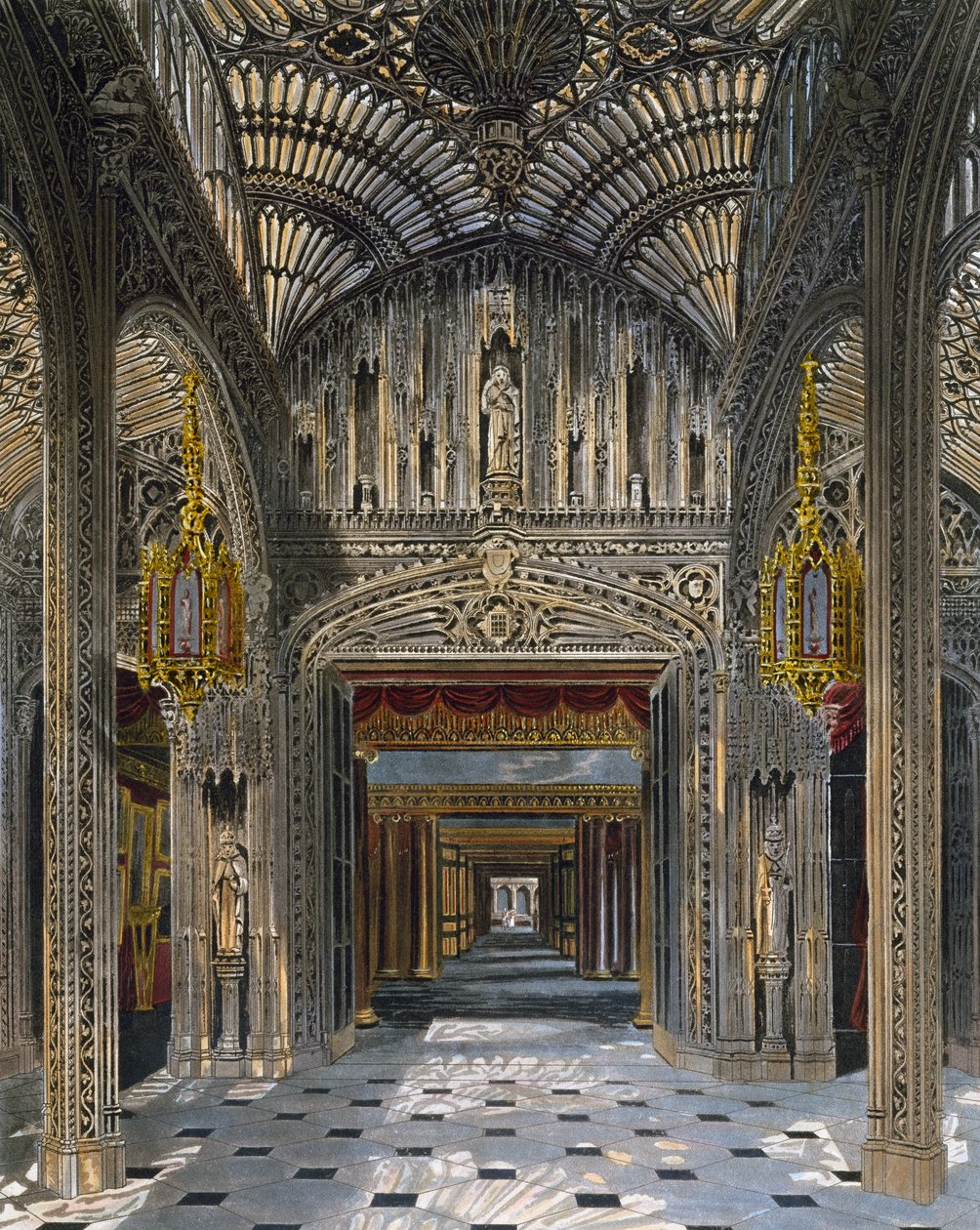 Konservatuar, Gravür Richard Reeve (1780 doğumlu), Charles Wild (1781-1835) tasarımına dayanarak, Kraliyet Konutlarının Tarihinden by Charles (after) Wild