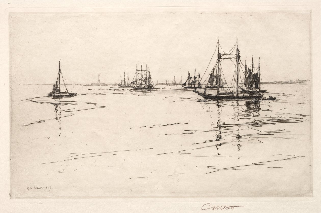 Ayran Kanalı, New York, 1889. by Charles Adams Platt