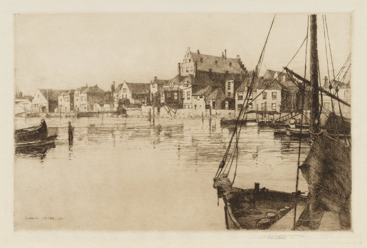 Dordrecht, 1885. by Charles Adams Platt