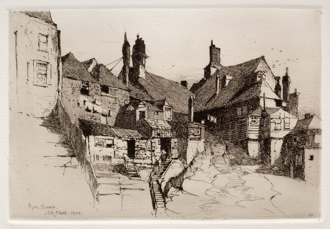 Çavdar, Sussex, İngiltere, 1884. by Charles Adams Platt