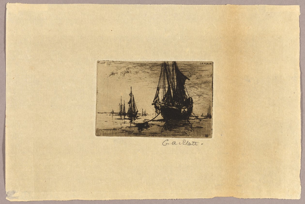 Bir Tekne Kroki by Charles Adams Platt