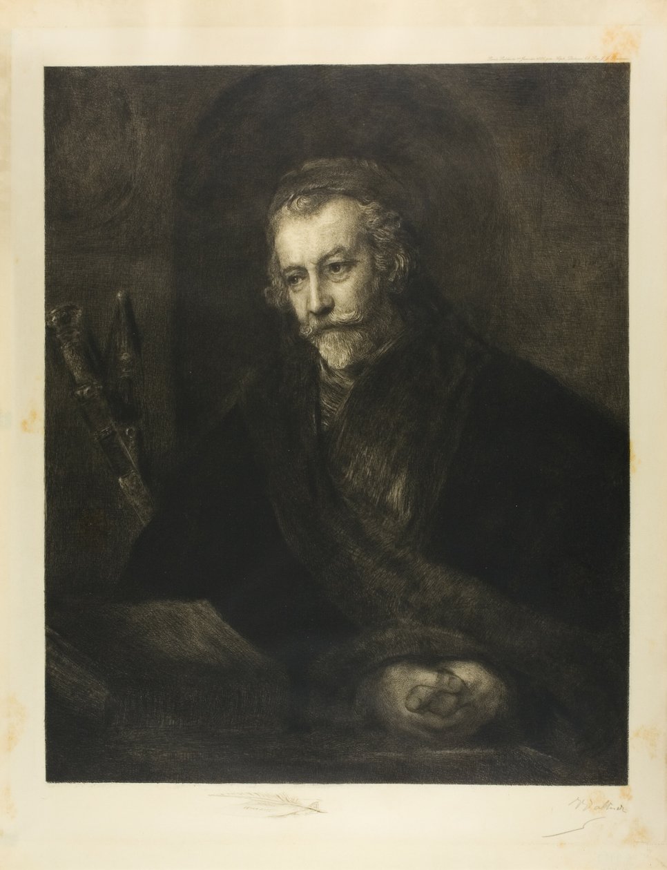 Şapkalı Bir Adamın Portresi by Charles Albert Waltner