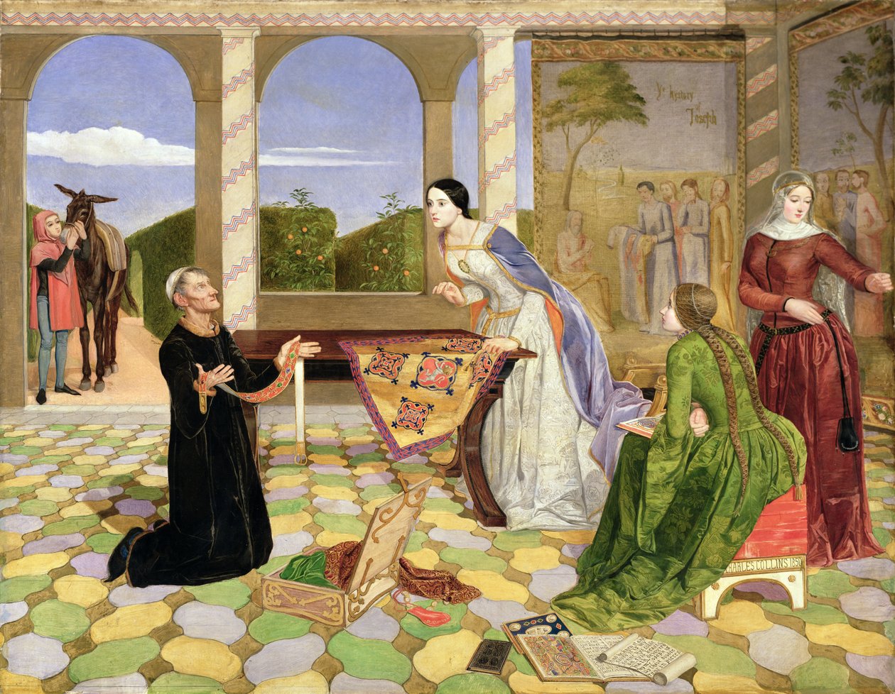 Berengaria'nın kocası Richard Coeur de Lion'un güvenliği için verdiği alarm by Charles Alston Collins