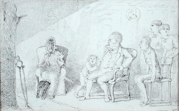 Ghost Story (kağıt üzerinde kalem ve mürekkep) by Charles Altamont Doyle