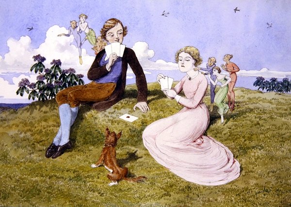 Kalpler Kozadır (kalem, mürekkep ve kağıt üzerine sulu boya) by Charles Altamont Doyle
