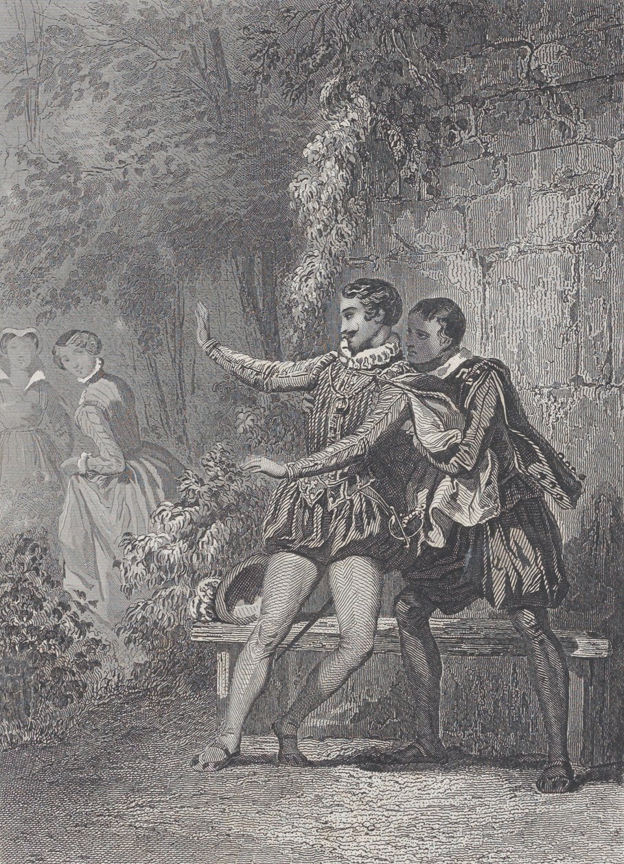 Monsoreau'nun Leydisi La Dame de Monsoreau, 1830-73. by Charles Amedee Colin