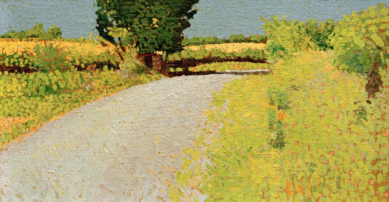 Kırsal kesimde yol by Charles Angrand