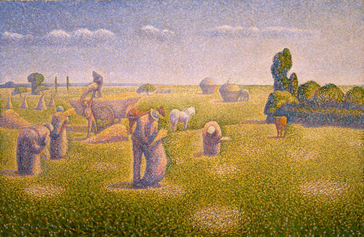 Biçerdöverler, 1892 by Charles Angrand