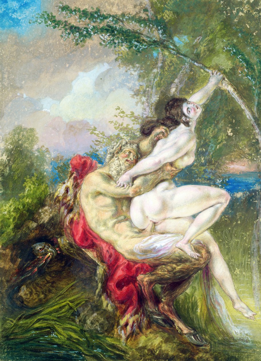 Evrensel Tarihten Jüpiter ve Antiope by Charles Antoine (attr. to) Coypel