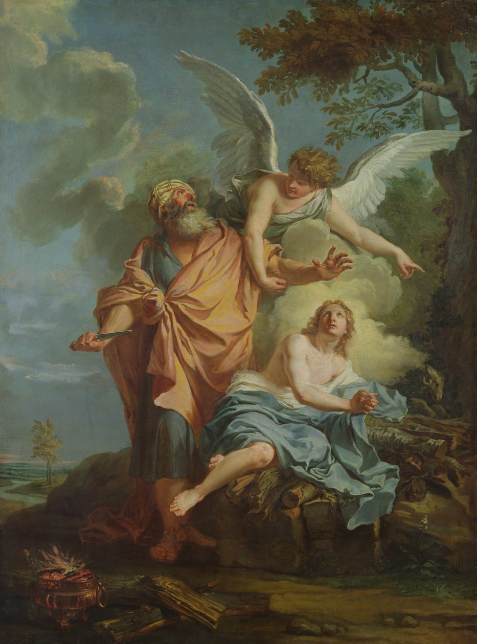 İbrahim kurban by Charles Antoine Coypel
