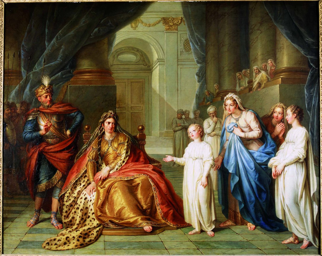 Atalya ve Yehoaş, 1741. by Charles Antoine Coypel