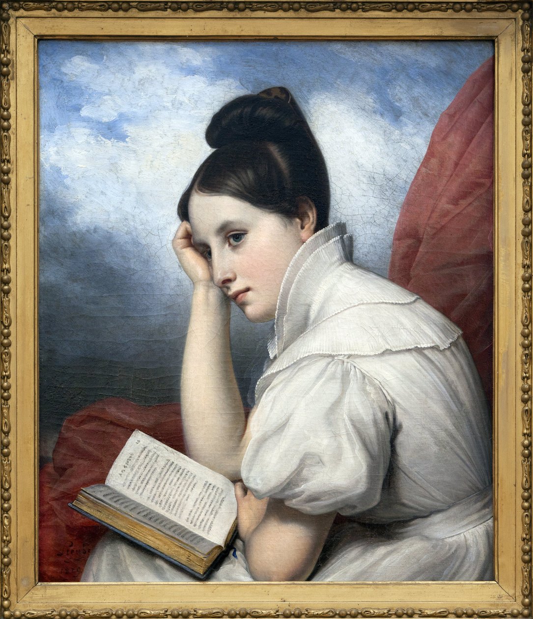 La Reader, Charles von Steuben (1788-1856) tarafından Tuval Üzerine Yağlı Boya, Fotoğraf, KIM Youngtae, Nantes, Nantes Güzel Sanatlar Müzesi. by Charles Auguste Steuben