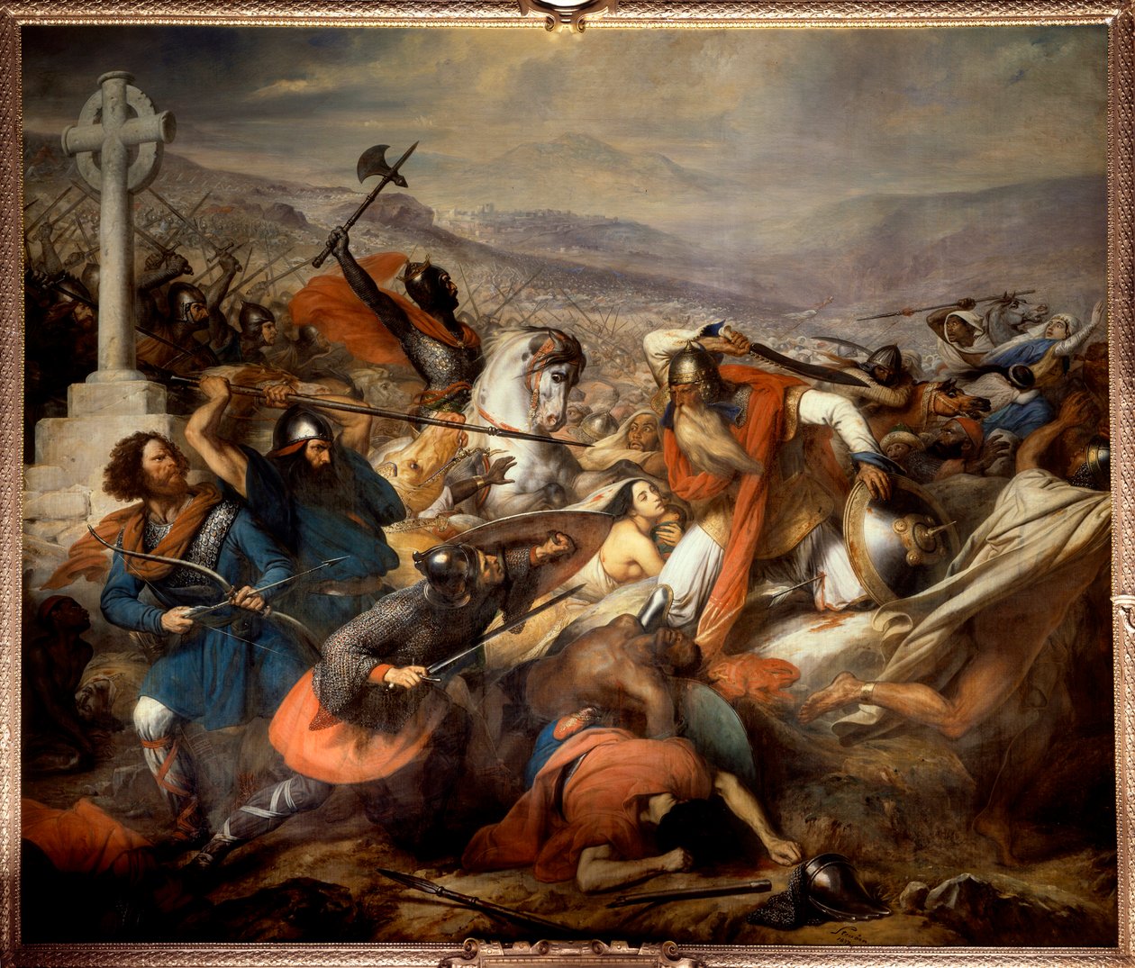 Poitiers Muharebesi, 25 Ekim 732 by Charles Auguste Steuben