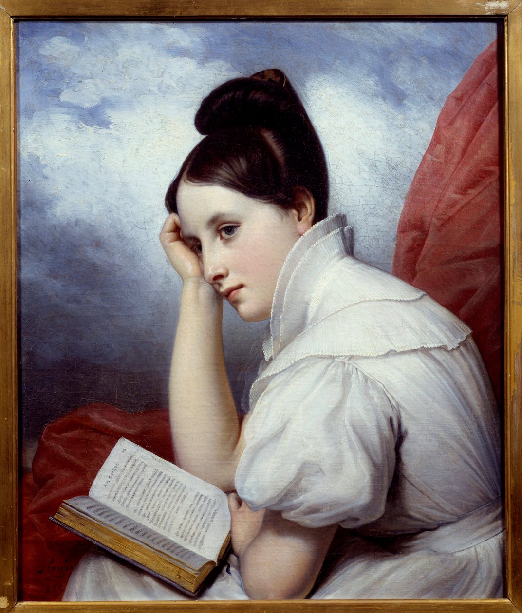Okuma ışığı Boyama Charles Auguste Steuben (1788-1856) 1829 Nantes, Musee des Beaux Arts by Charles Auguste Steuben