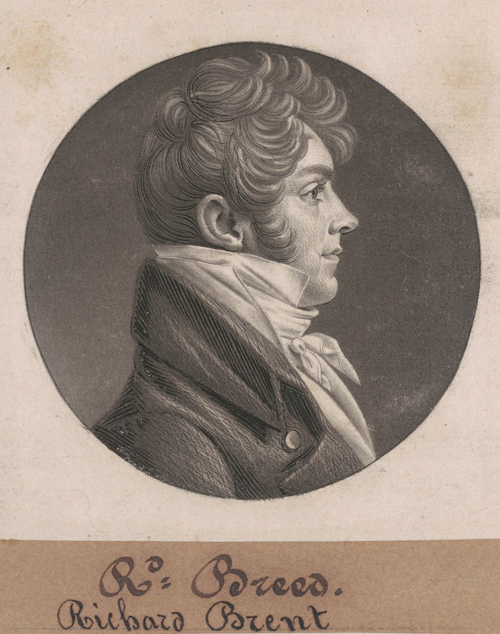 Richard Brent by Charles B.J. Févret de Saint Mémin