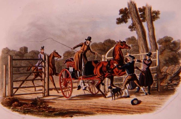 R.G. tarafından kazınmış "Bir Asi Kapı Bekçisi". Reeve (fl.1811-37) pub. Thomas McLean tarafından by Charles B. (after) Newhouse