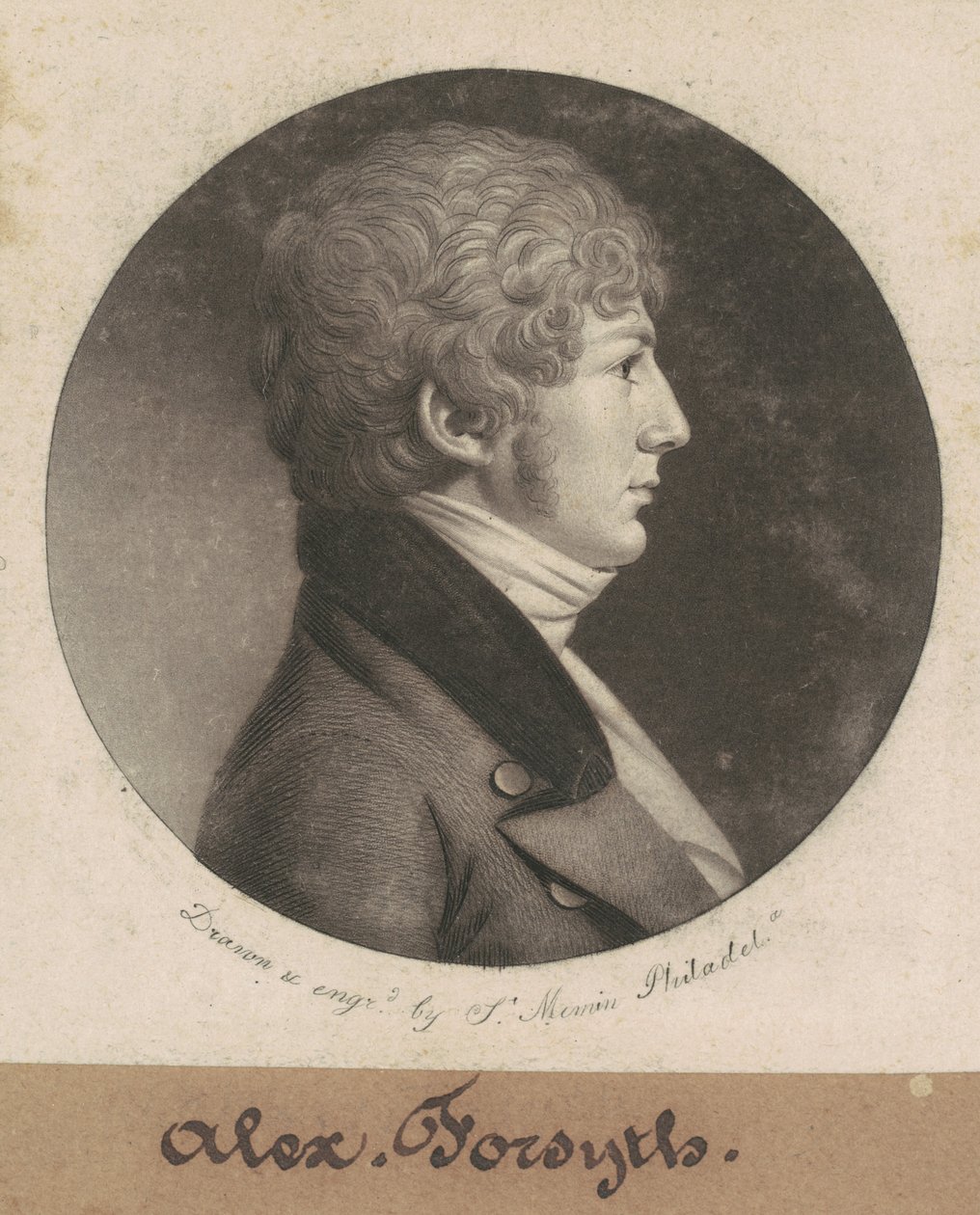 Alexander Forsyth by Charles B. J. Févret de Saint Mémin
