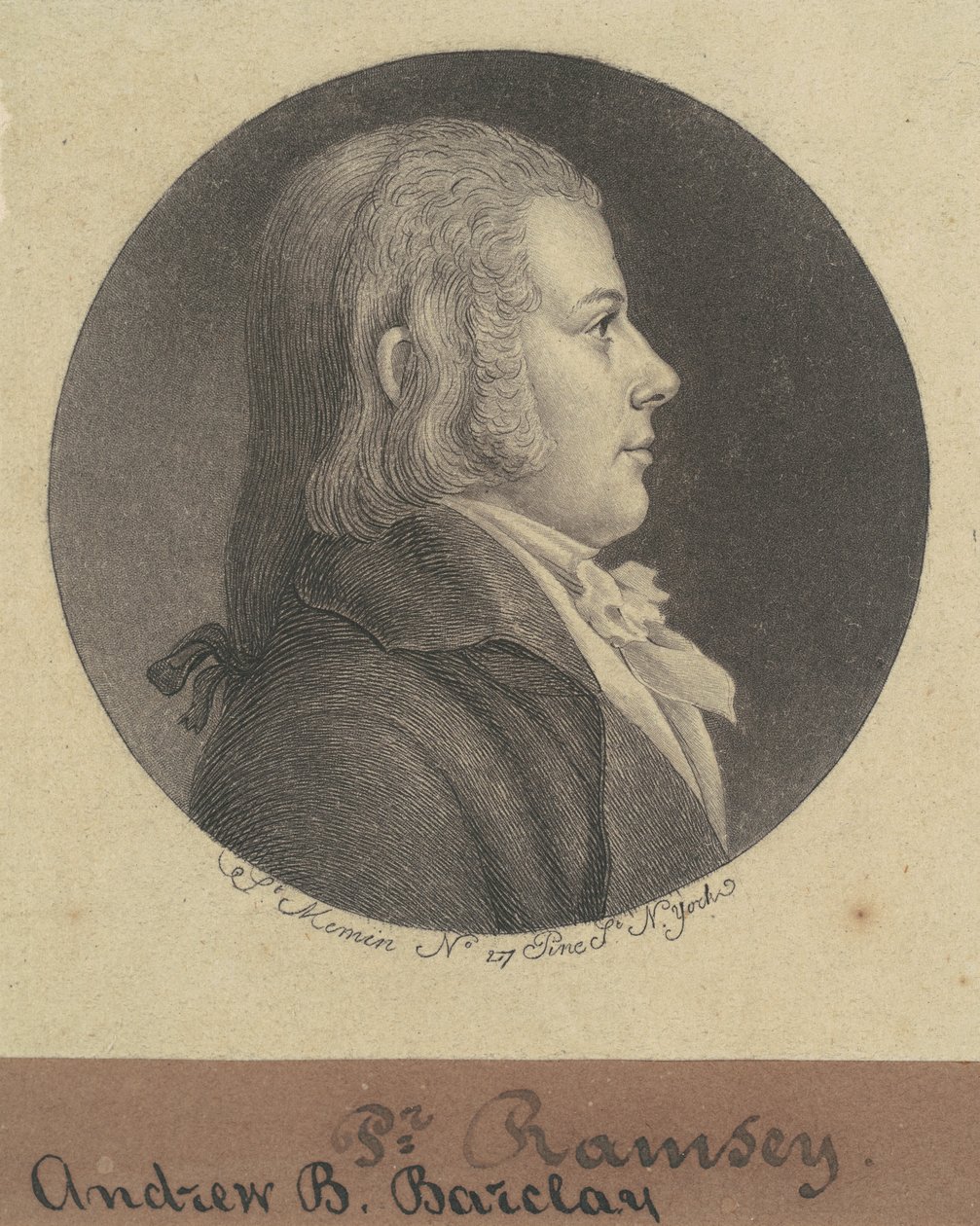 Andrew D.Barclay by Charles B. J. Févret de Saint Mémin