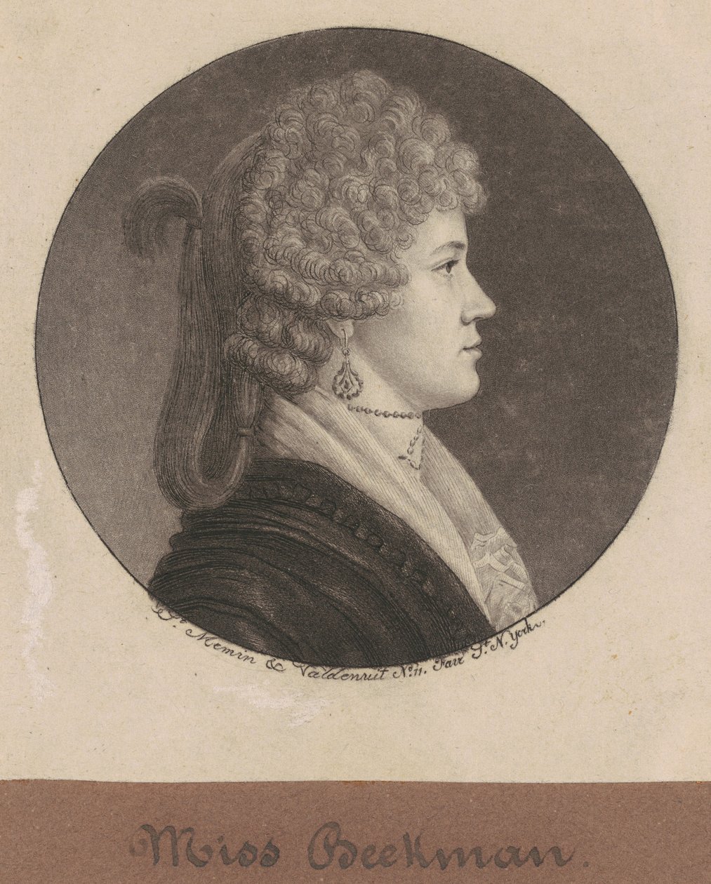 Ann Beekman by Charles B. J. Févret de Saint Mémin