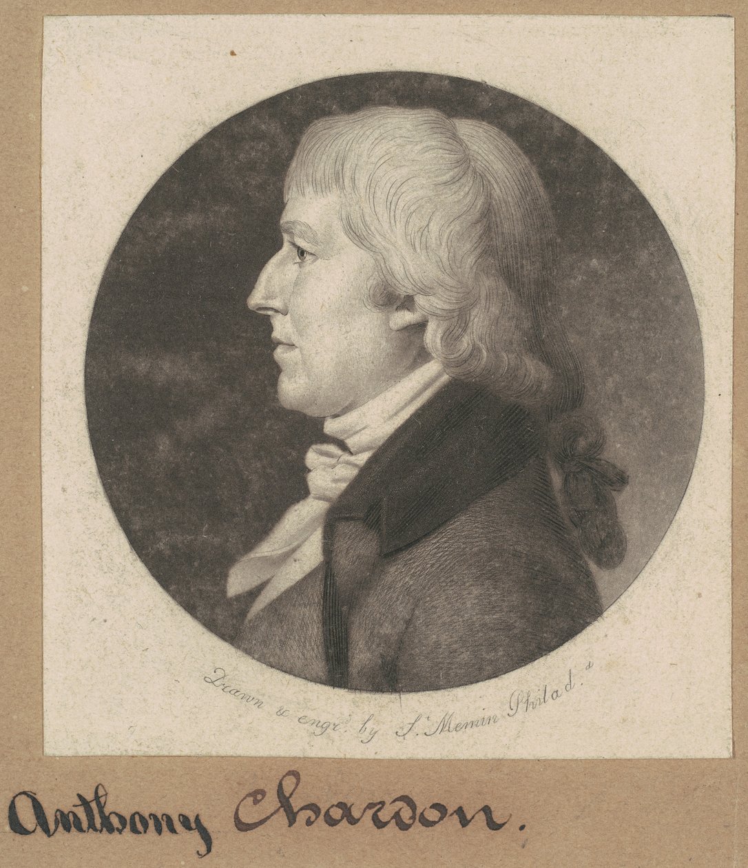 Anthony Chardon by Charles B. J. Févret de Saint Mémin