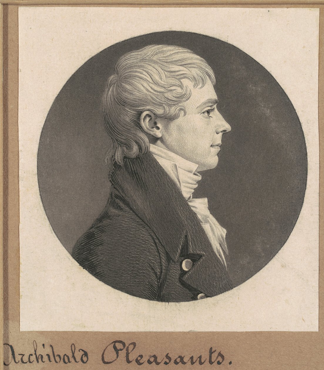 Archibald Hoşlar, Jr. by Charles B. J. Févret de Saint Mémin