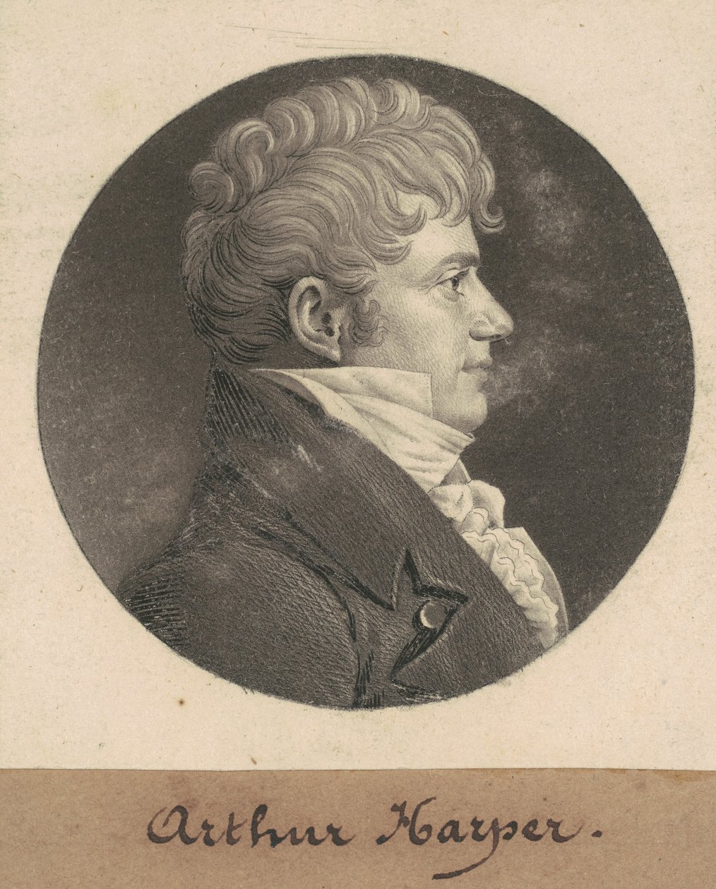 arthur harper by Charles B. J. Févret de Saint Mémin