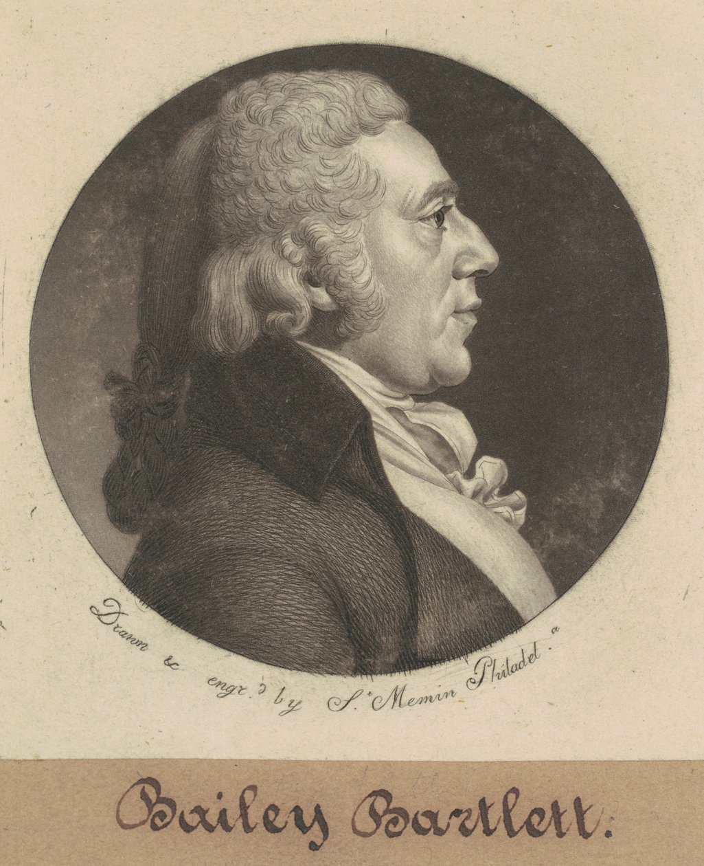 Bailey Bartlett by Charles B. J. Févret de Saint Mémin