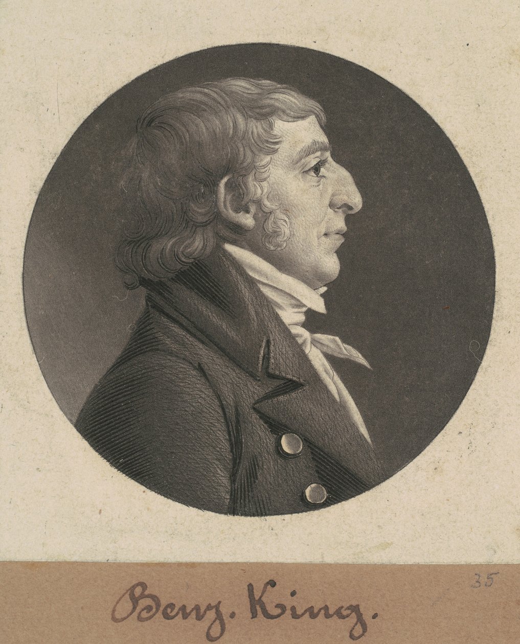 Benjamin Kral by Charles B. J. Févret de Saint Mémin