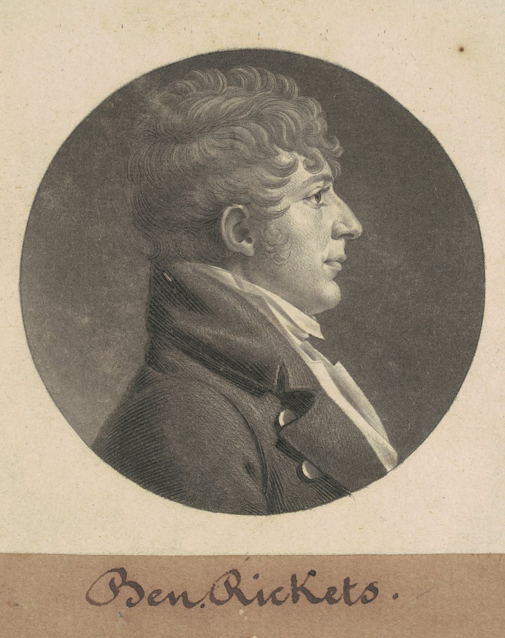 Benjamin Ricketts by Charles B. J. Févret de Saint Mémin